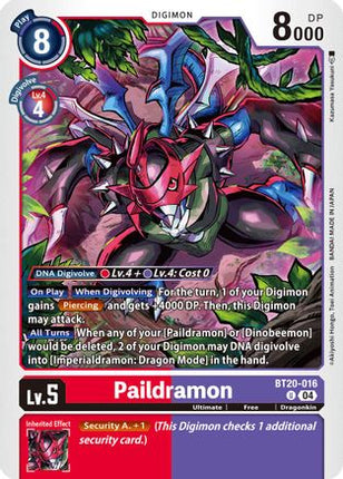Paildramon [BT20-016] [Release Special Booster 2.5]