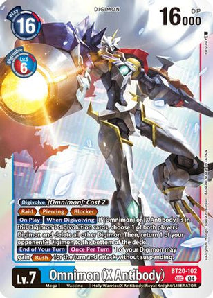 Omnimon (X Antibody) [BT20-102] [Release Special Booster 2.5] Foil