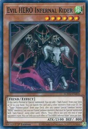 Evil HERO Infernal Rider (Common / Short Print) [SUDA-EN003] 1st Edition