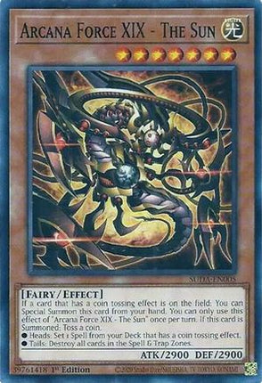 Arcana Force XIX - The Sun [SUDA-EN005] Common / Short Print 1st Edition