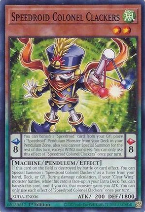 Speedroid Colonel Clackers [SUDA-EN006] Common / Short Print 1st Edition