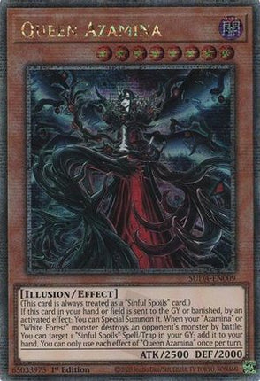Queen Azamina  [SUDA-EN009] Quarter Century Secret Rare 1st Edition
