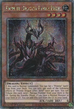 Primite Dragon Ether Beryl  [SUDA-EN015] Quarter Century Secret Rare 1st Edition