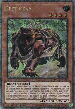 Test Bear  [SUDA-EN018] Quarter Century Secret Rare 1st Edition