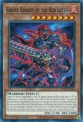 Grand Knight of the Red Lotus [SUDA-EN024] Common / Short Print 1st Edition