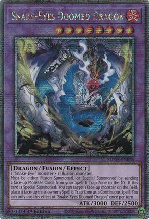 Snake-Eyes Doomed Dragon  [SUDA-EN035] Quarter Century Secret Rare 1st Edition