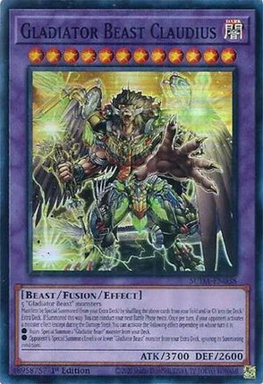 Gladiator Beast Claudius [SUDA-EN038] Super Rare 1st Edition