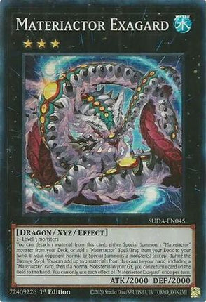 Materiactor Exagard [SUDA-EN045] Super Rare 1st Edition