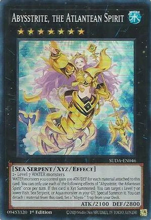 Abysstrite, the Atlantean Spirit [SUDA-EN046] Super Rare 1st Edition
