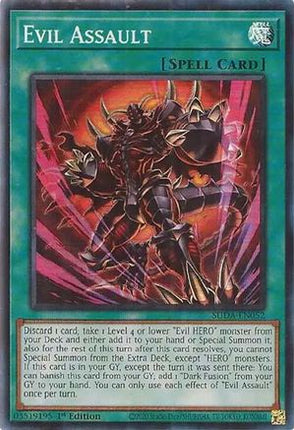 Evil Assault [SUDA-EN052] Super Rare 1st Edition