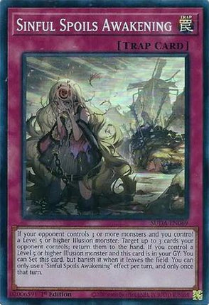 Sinful Spoils Awakening [SUDA-EN069] Super Rare 1st Edition