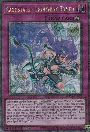 Argostars - Lightning Tydeu  [SUDA-EN071] Quarter Century Secret Rare 1st Edition