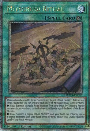 Mitsurugi Ritual  [SUDA-EN095] Quarter Century Secret Rare 1st Edition