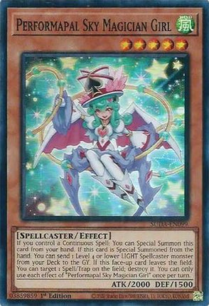 Performapal Sky Magician Girl [SUDA-EN099] Super Rare 1st Edition