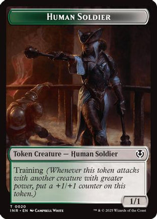 Human Soldier (0020) // Emblem - Tamiyo, Field Researcher Double-Sided Token [Innistrad Remastered] Foil