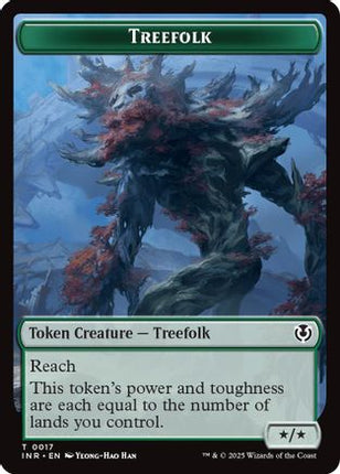 Treefolk // Emblem - Wrenn and Seven Double-Sided Token [Innistrad Remastered]