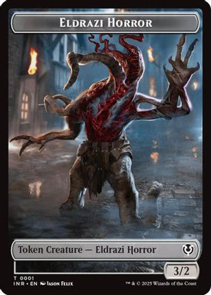 Eldrazi Horror // Human Soldier (0003) Double-Sided Token [Innistrad Remastered] Foil