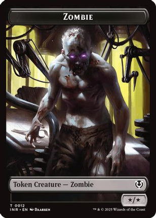 Zombie (0011) // Zombie (0012) Double-Sided Token [Innistrad Remastered]