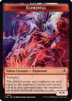 Elemental // Human (0014) Double-Sided Token [Innistrad Remastered] Foil