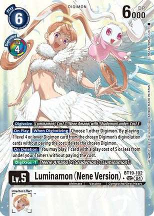 Luminamon (Nene Version) (Alternate Art) [BT19-102] [Release Special Booster 2.5] Foil