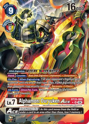 Alphamon: Ouryuken ACE (Alternate Art) [BT20-060] [Release Special Booster 2.5] Foil