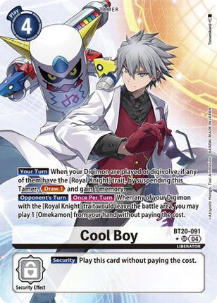 Cool Boy (Alternate Art) [BT20-091] [Release Special Booster 2.5] Foil