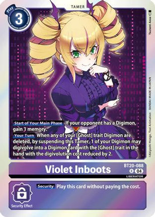 Violet Inboots - BT20-088 [BT20-088] [Release Special Booster 2.5] Foil