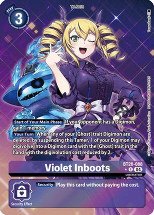 Violet Inboots - BT20-088 (Alternate Art) [BT20-088] [Release Special Booster 2.5] Foil