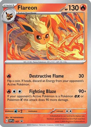 Flareon - 167 (Cosmos Holo) - 167/null [SV: Scarlet & Violet Promo Cards] Holofoil