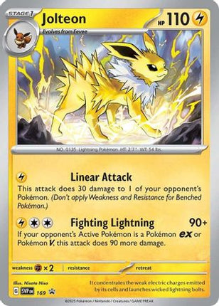 Jolteon - 169 - 169/null [SV: Scarlet & Violet Promo Cards] Holofoil