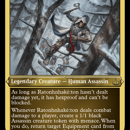 Ratonhnhaké꞉ton [Assassin's Creed] Etched Foil