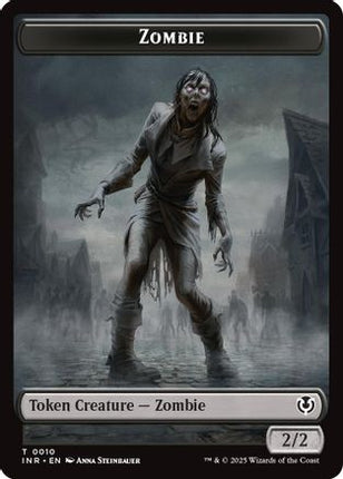 Zombie (0010) // Blood Double-Sided Token [Innistrad Remastered]