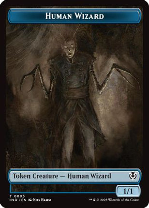 Human Wizard // Emblem - Jace, Unraveler of Secrets Double-Sided Token [Innistrad Remastered]