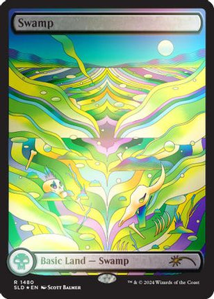 Swamp (1480) (Rainbow Foil) (1480) [Secret Lair Drop Series] Foil