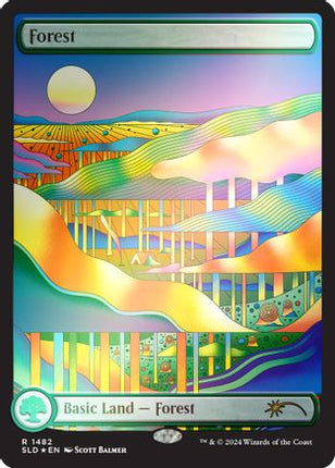Forest (1482) (Rainbow Foil) (1482) [Secret Lair Drop Series] Foil