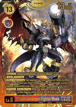 Imperialdramon: Fighter Mode (Textured) [BT20-020] [Release Special Booster 2.5] Foil