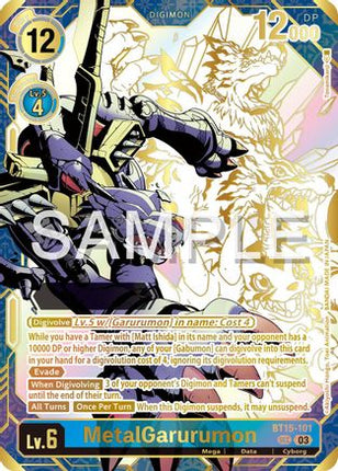 MetalGarurumon (Rare Pull) [BT15-101] [Release Special Booster 2.5] Foil