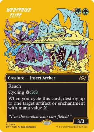 Webstrike Elite (Borderless) (First-Place Foil) [Aetherdrift] Foil