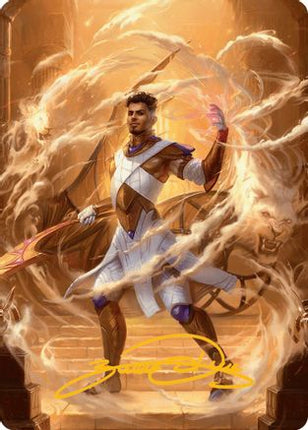 Basri, Tomorrow's Champion Art Card (Gold-Stamped Signature) [Art Series: Aetherdrift]