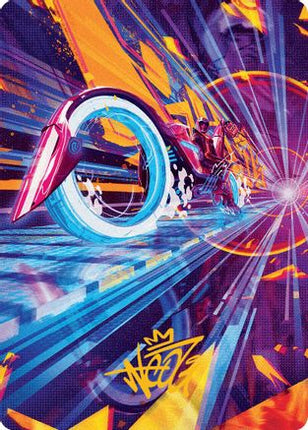 Spotcycle Scouter Art Card (Gold-Stamped Signature) [Art Series: Aetherdrift]