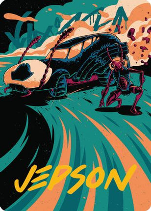 Carrion Cruiser Art Card (Gold-Stamped Signature) [Art Series: Aetherdrift]