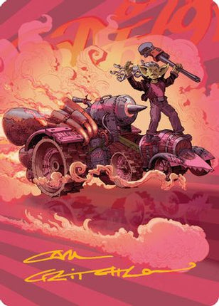 Burner Rocket Art Card (Gold-Stamped Signature) [Art Series: Aetherdrift]