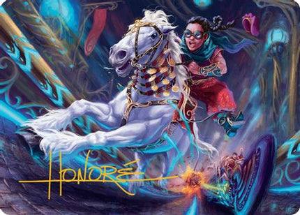 Gilded Ghoda Art Card (Gold-Stamped Signature) [Art Series: Aetherdrift]