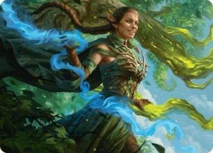 Nissa, Worldsoul Speaker Art Card [Art Series: Aetherdrift]