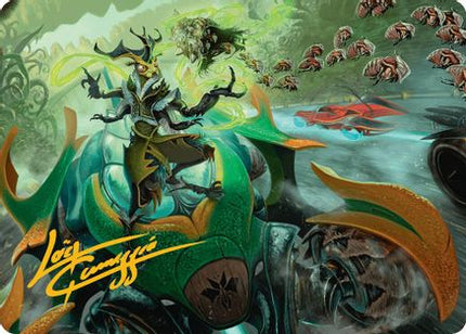 Aatchik, Emerald Radian Art Card (15/54) (Gold-Stamped Signature) [Art Series: Aetherdrift]