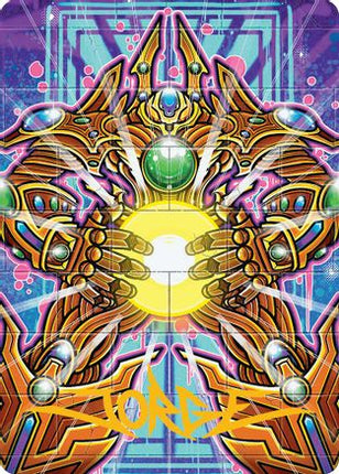 Brightglass Gearhulk Art Card (Gold-Stamped Signature) [Art Series: Aetherdrift]