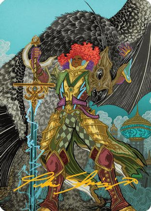 Caradora, Heart of Alacria Art Card (3/54) (Gold-Stamped Signature) [Art Series: Aetherdrift]