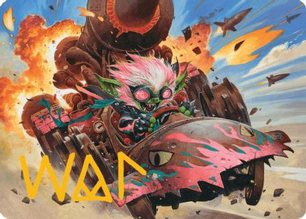 Redshift, Rocketeer Chief Art Card (Gold-Stamped Signature) [Art Series: Aetherdrift]