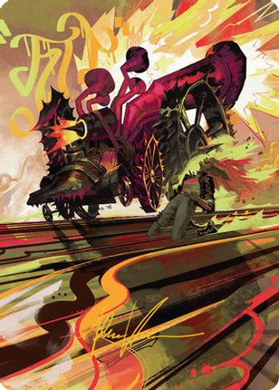 Rocketeer Boostbuggy Art Card (Gold-Stamped Signature) [Art Series: Aetherdrift]