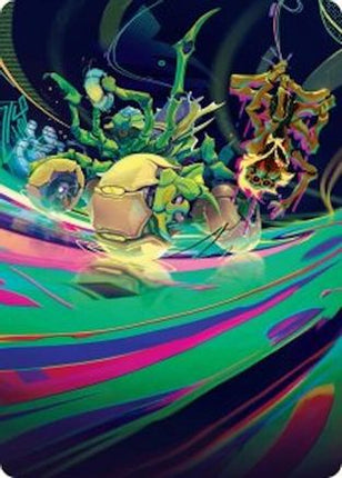 Thundering Broodwagon Art Card [Art Series: Aetherdrift]